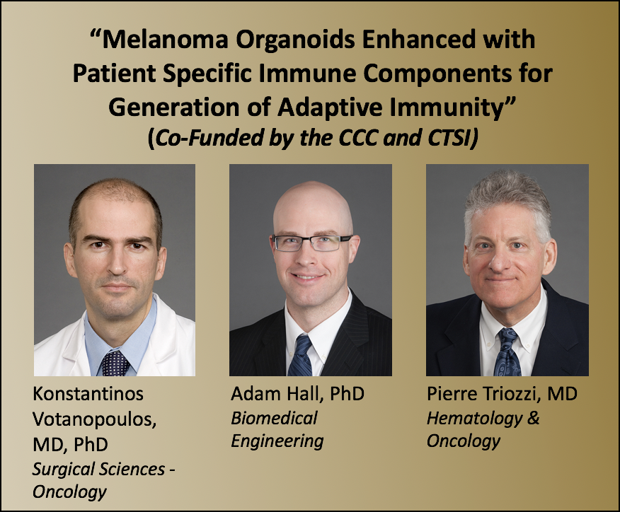 Melanoma Organoids Enhanced with Patient Specific Immune Components for Generation of Adaptive Immunity; Konstantinos Votanopoulos, MD, PhD, Adam Hall, PhD, and Pierre Triozzi, MD