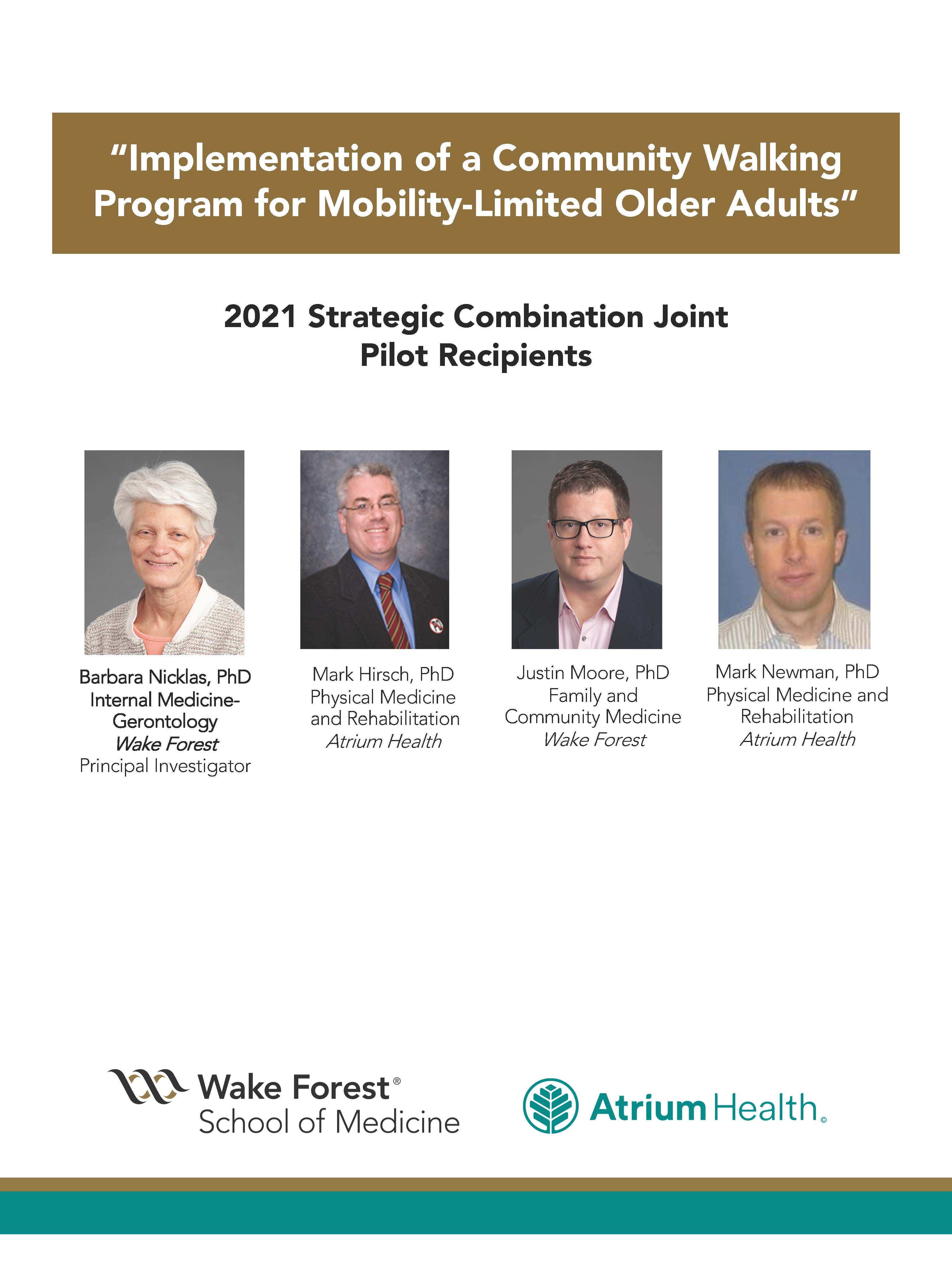 “Implementation of a Community Walking Program for Mobility-Limited Older Adults”