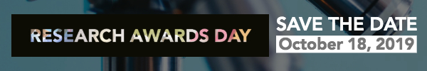 Save The Date: Research Awards Day Banquet: Oct 18, 2019
