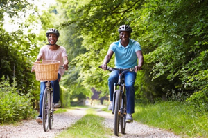 Couple Biking